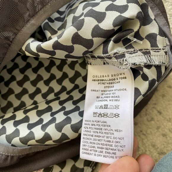 Orlebar Brown Black and White Geometric Swim Trunks - Picture 5 of 8